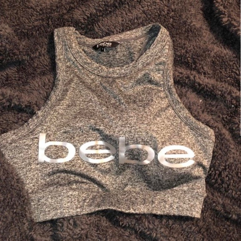 Bebe Gray Sports Bra